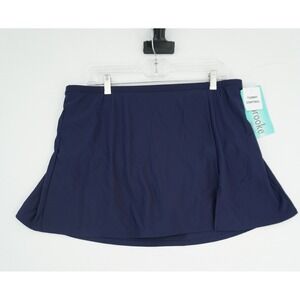 Penbrooke Navy Blue Tummy Control Swim Skirt with Built-in Brief 20W